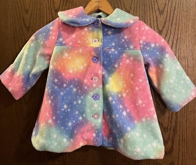 Example of a fleece winter jacket for a toddler.